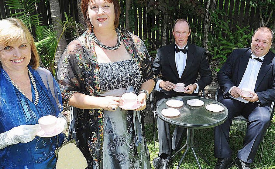 Maryborough’s Jocelyn Watts and Debbie Foale get ready to take Titanic cruise with Damian Foale and Don Watts. Maryborough’s Jocelyn Watts and Debbie Foale get ready to take Titanic cruise with Damian Foale and Don Watts.